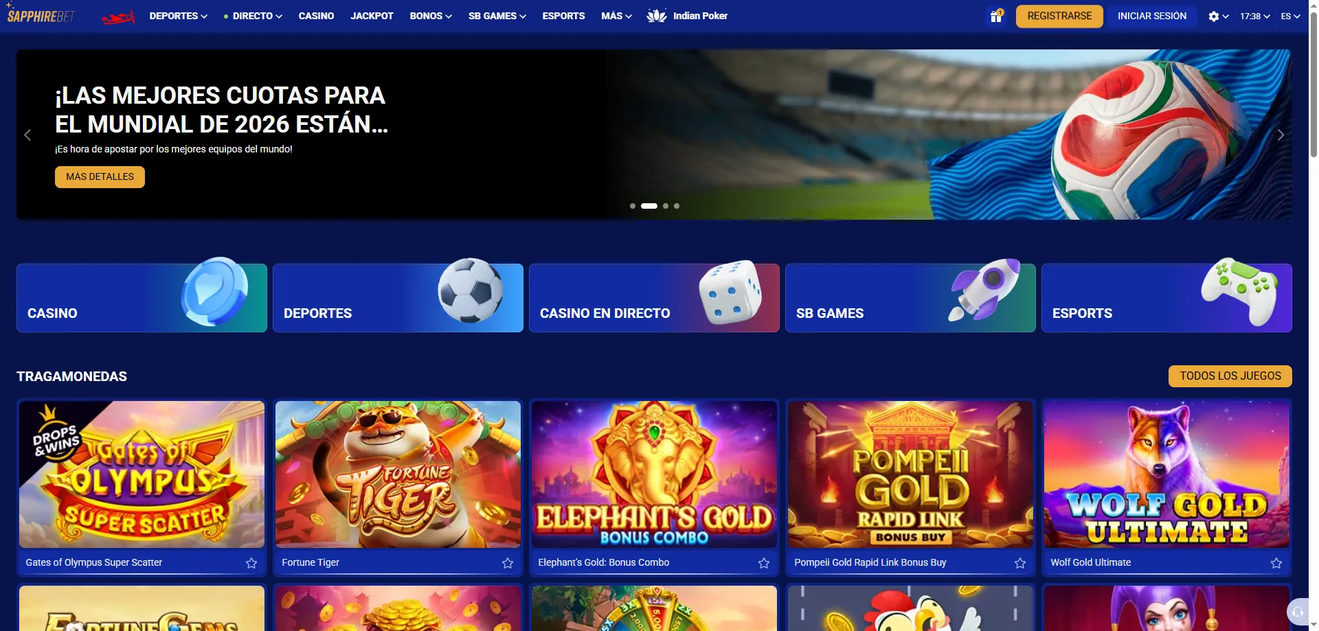SapphireBet casino Perú — visión general de la plataforma de apuestas